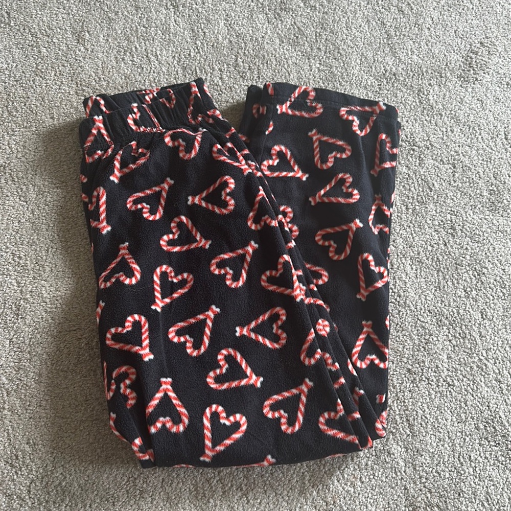 candy-cane pj pants